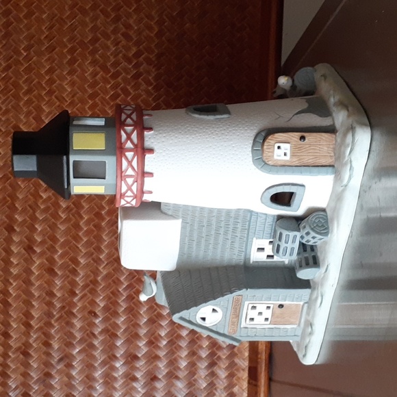 👉*VINTAGE* PARTYLITE STONEY HARBOR LIGHTHOUSE TEALIGHT HOUSE ~EXCELLENT COND! - Picture 13 of 14